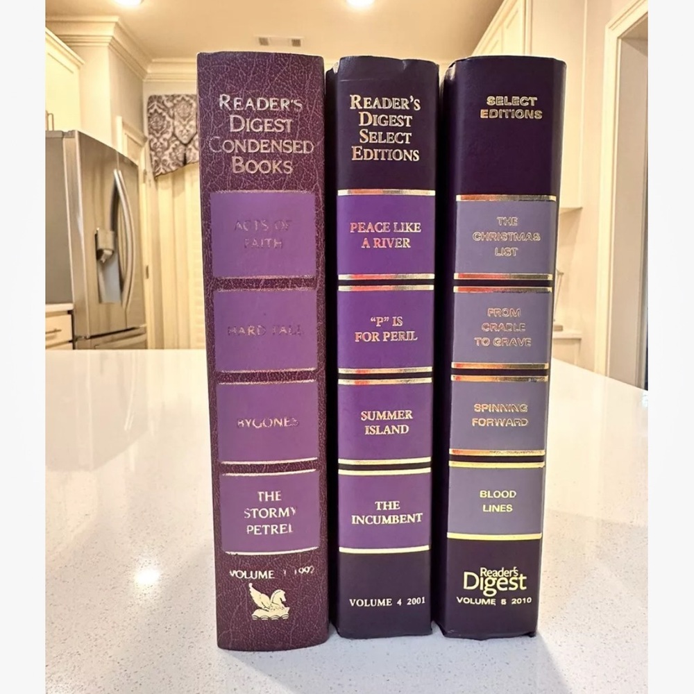 Reader's Digest Select Editions Purple and Gold Set